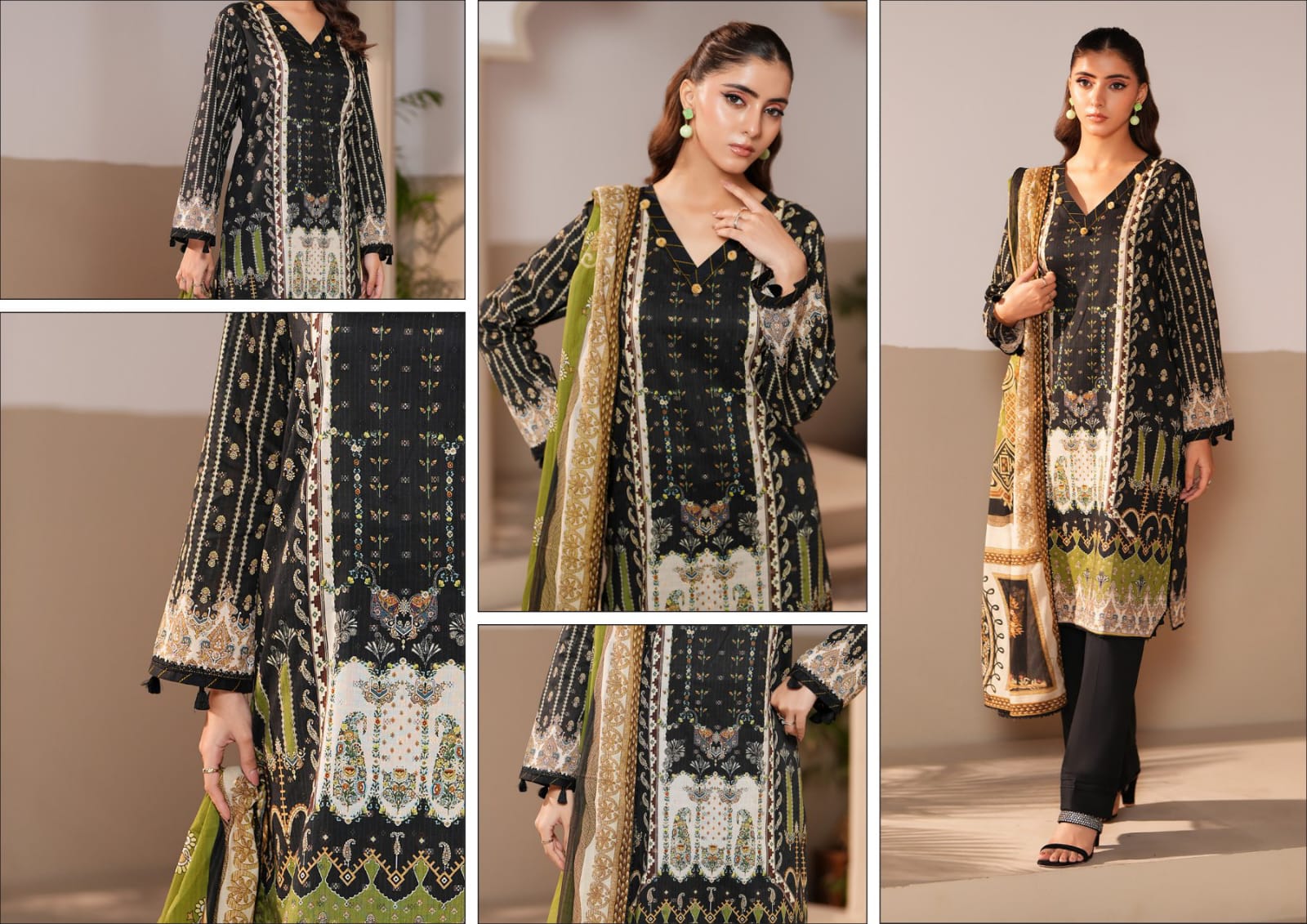 Jacquard Bindi Printed Ladies 3PC Unstitched Suit | Summer 2026 Collection Vol-01 | Regalia Textile