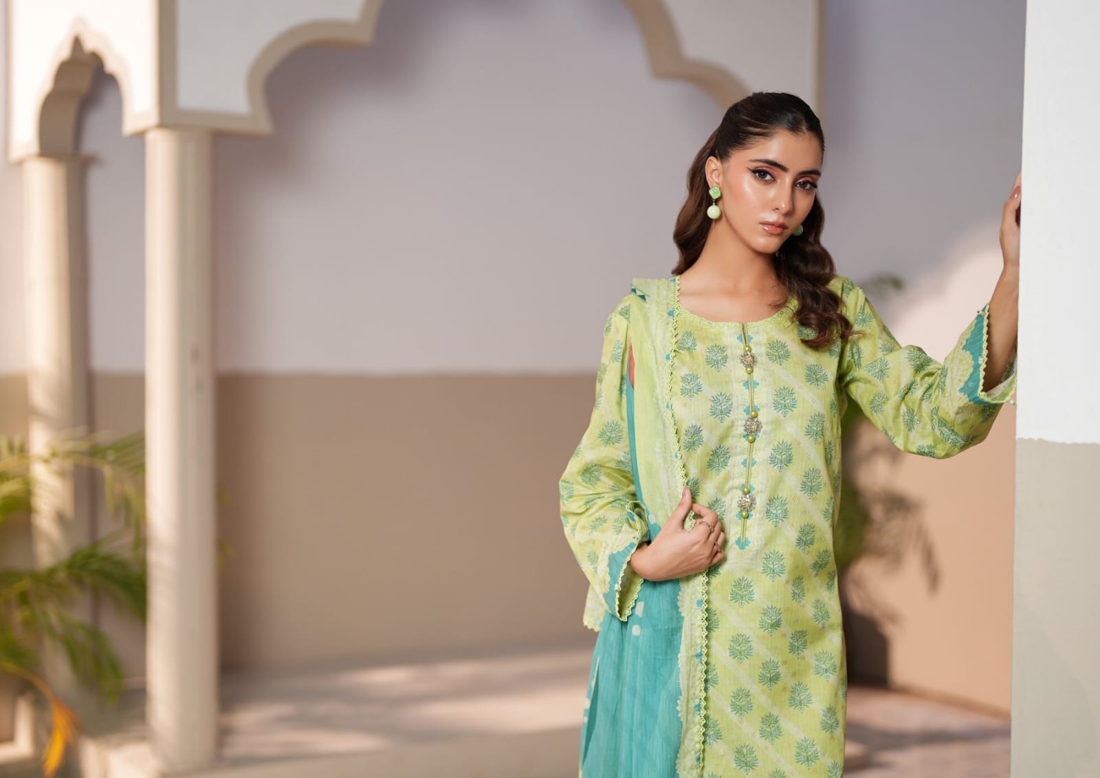 Jacquard Bindi Printed Ladies 3PC Unstitched Suit | Summer 2026 Collection Vol-01 | Regalia Textile