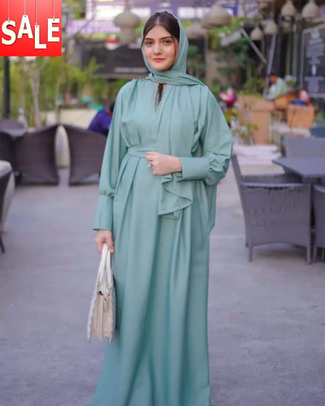 Olive Abaya With Stoller | Fashion Georgette