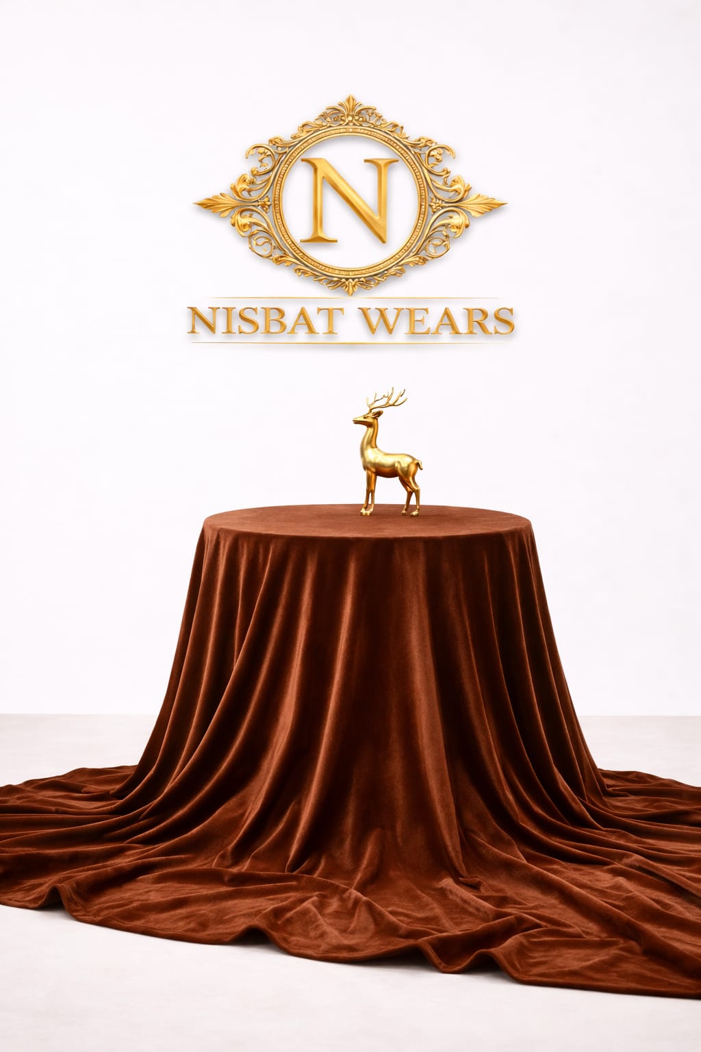 SHABBIR- Premium Unstitched | Brown Color Wash & Wear