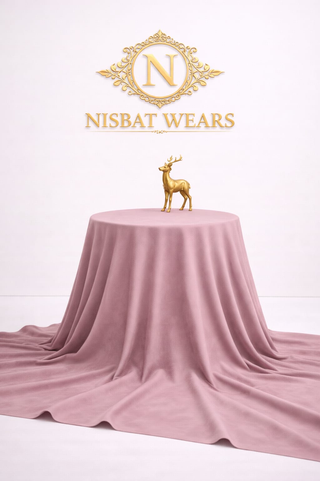 SHABBIR- Premium Unstitched | Dusty Pink Color Wash & Wear