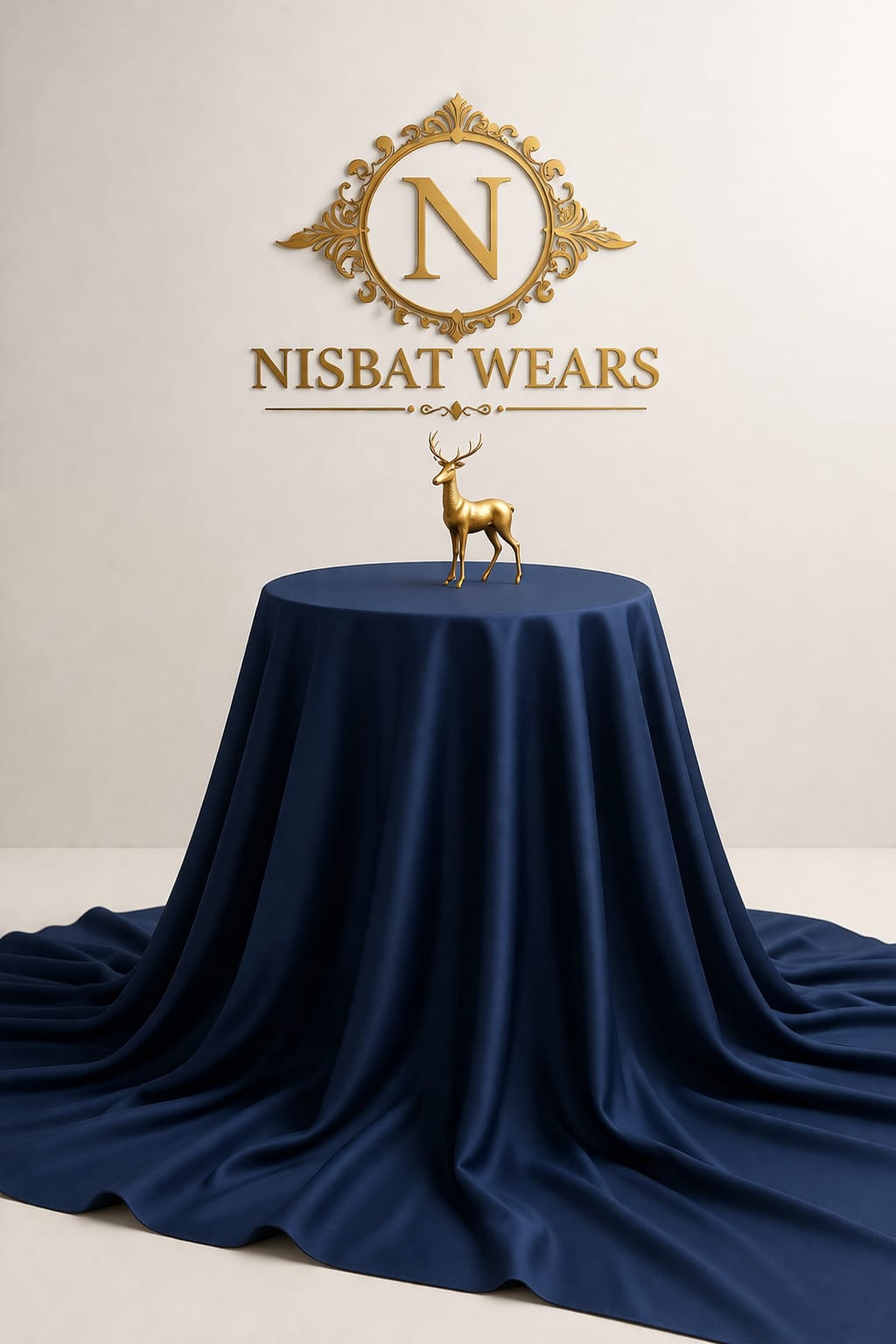 SHABBIR- Premium Unstitched | Navy Blue Color Wash & Wear